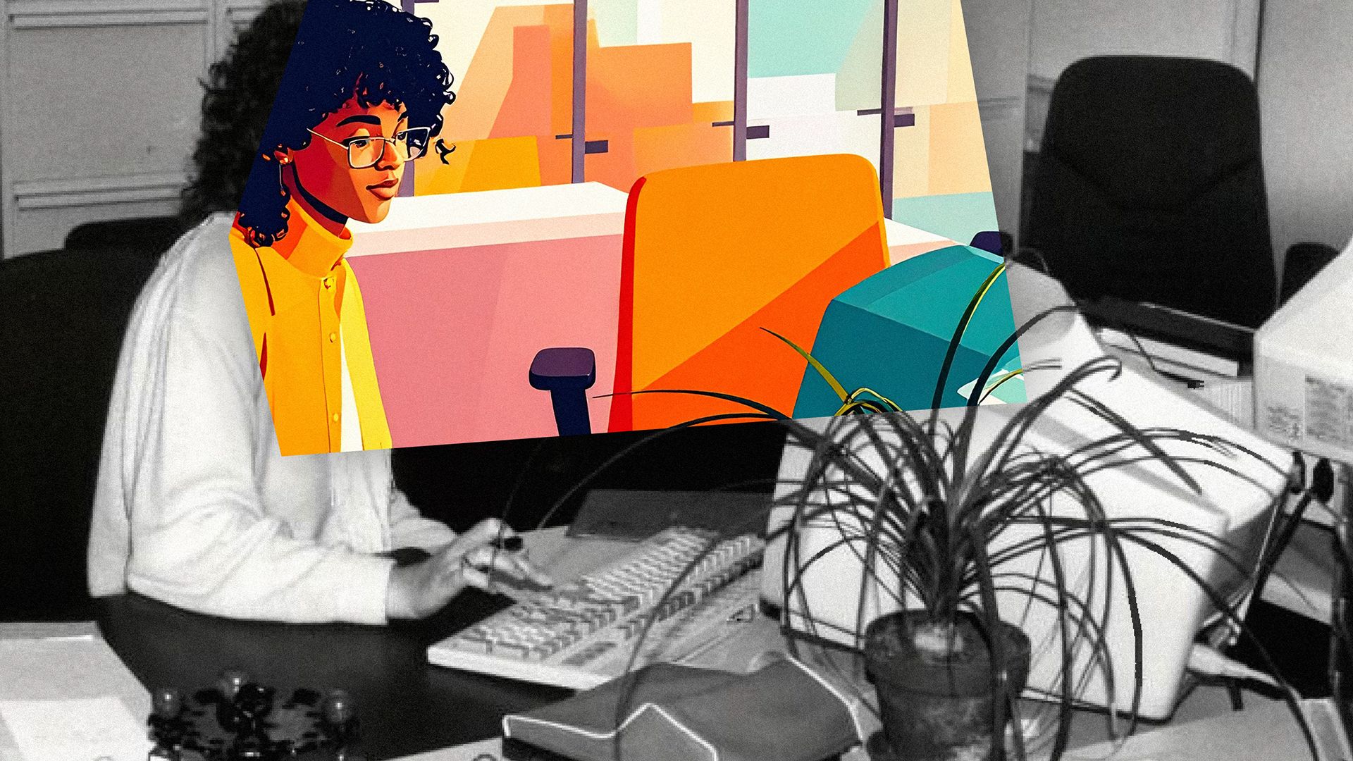 Teaser Foto aus unserem Archiv wurde mittels Künstlicher Intelligenz spielerisch verändert. Sie stehen sinnbildlich für die voranschreitende Entwicklung der Arbeitswelt im Kontext neuer technologischer Möglichkeiten.